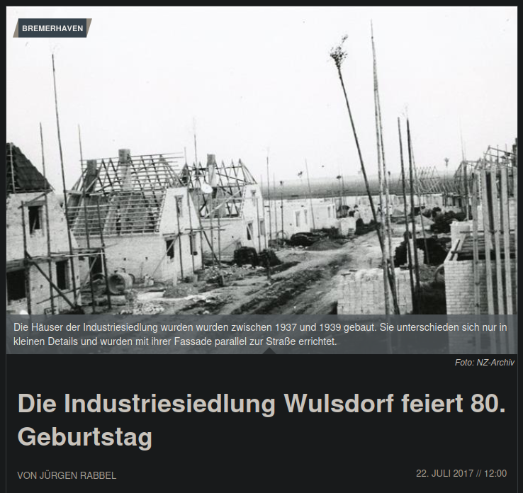 Bild das mehrere Häuse im Rohbau zeigt