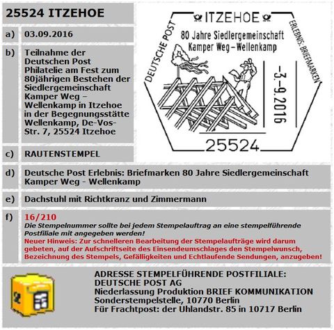 Info zum Sonderstempel