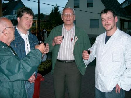 Helmut, Peter, Alfred und Metzger Torsten