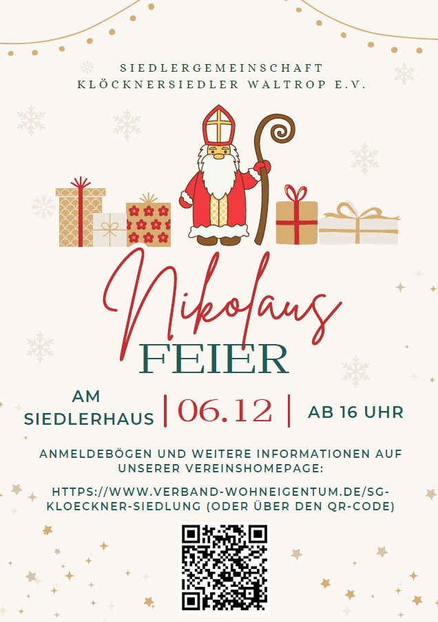 Flyer Nikolausfeier 2025