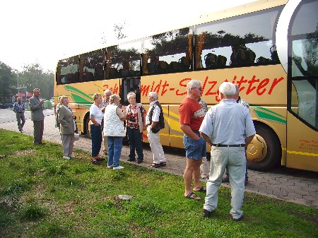 Pause auf der Hinfahrt am 7.9.06