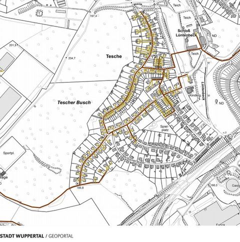 Karte vom geplanten Breitbandausbau in der Lüntenbeck