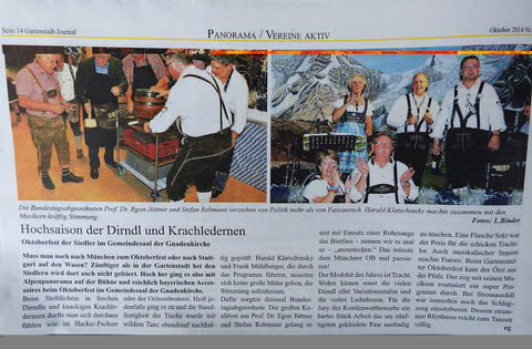Gartenstadtjournal 16.10.2014