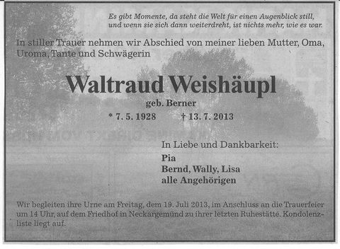 Waltraud Weishäupl