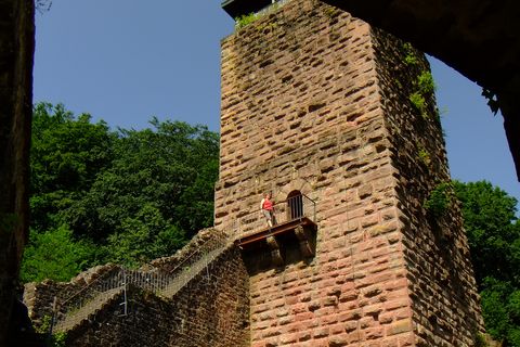 Bergfried mit hoch gelegenem Zugang