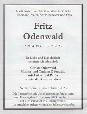Fritz Odenwald
