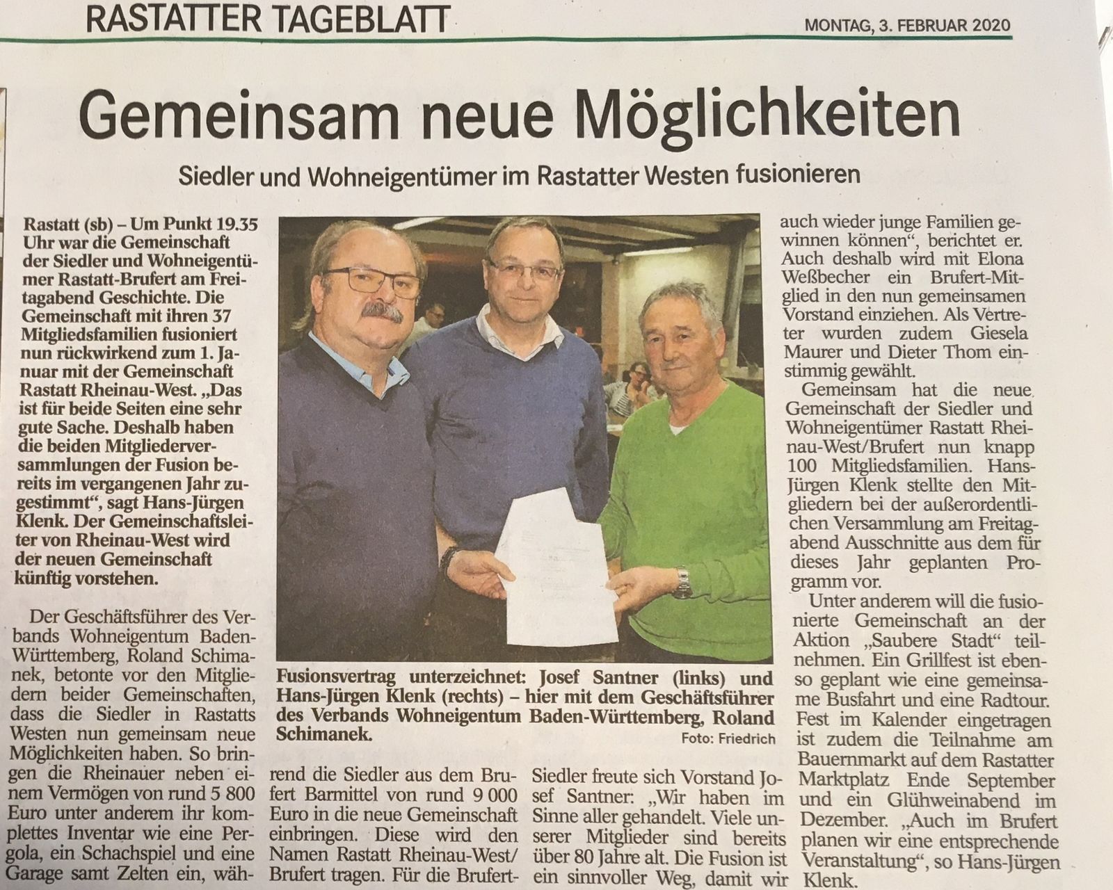 Fusion Gemeinschaft Brufert und Rheinau-West
