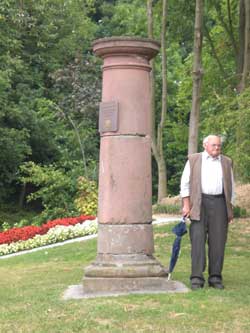 Die letzte von ehemals drei Säulen, die als Galgen vom 15. bis 17. Jahrhundert auf dem Richtplatz am Stiefelberg thronten.