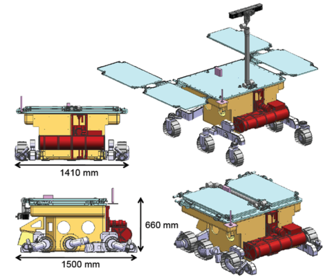 ExoMars Rover in der Version von 2010