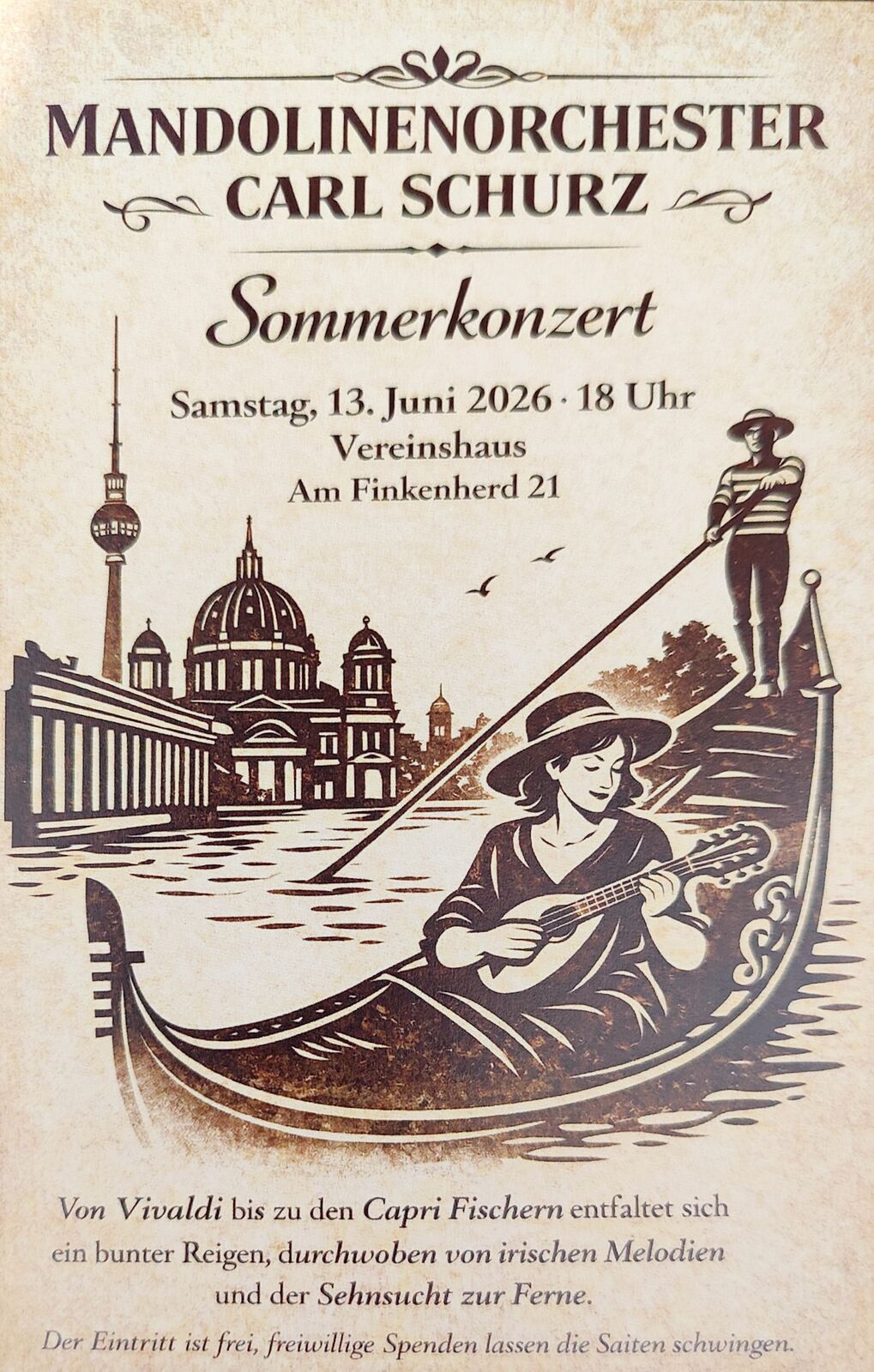 Sommerkonzert 13.06.2026
