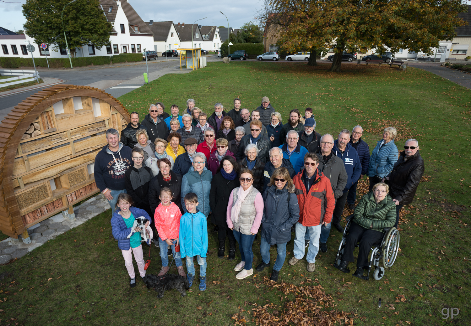 Gruppenfoto auf dem Isarplatz