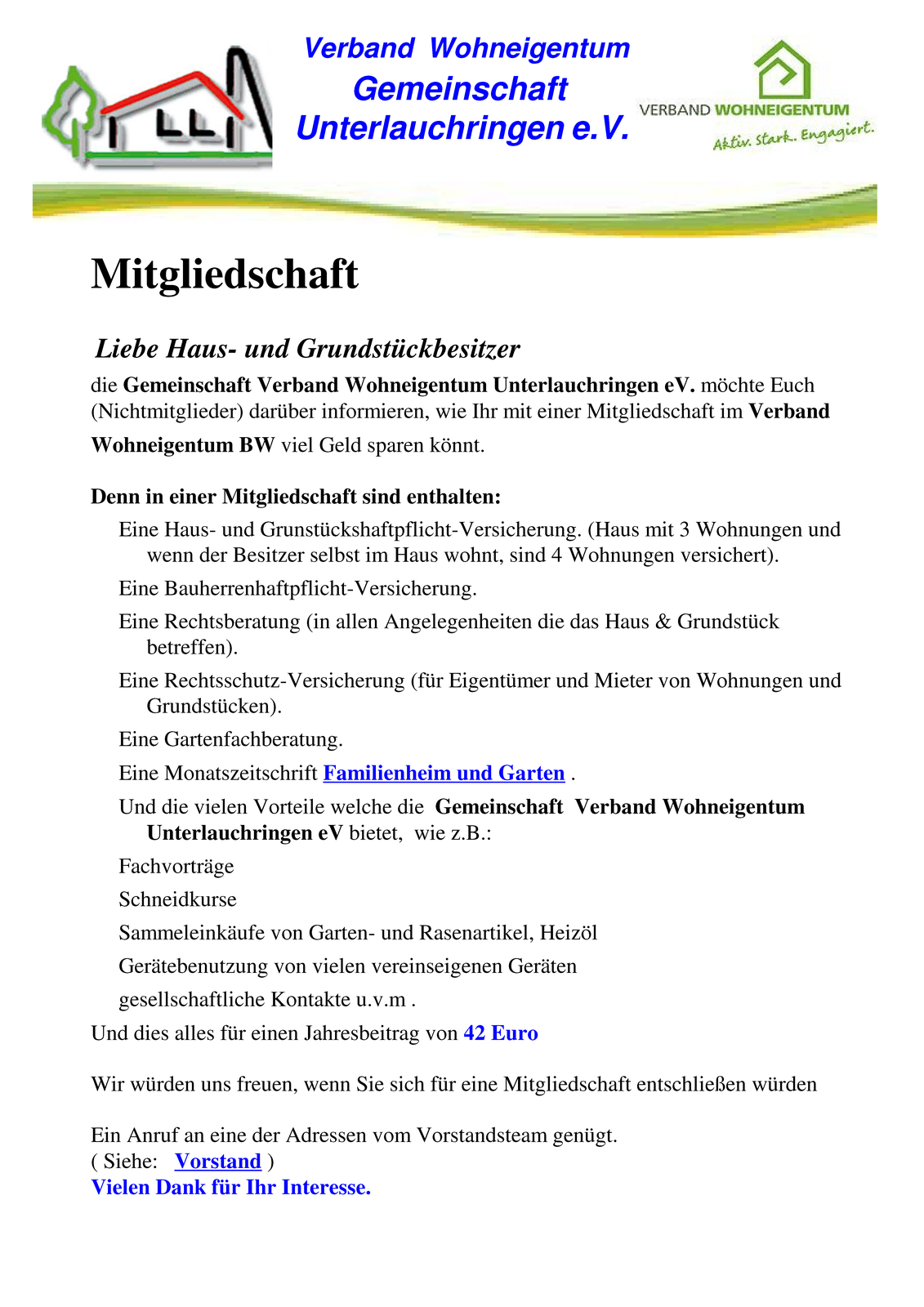 Mitgliedschaft