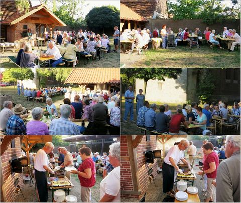 Romantischer Sommerabend am Backofen