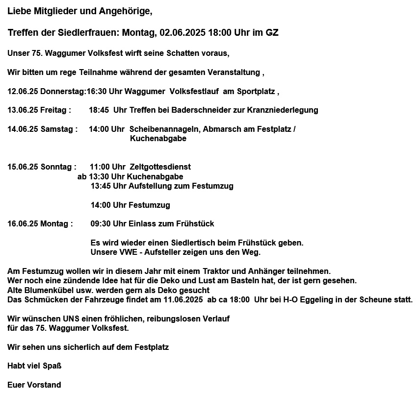 Infoblatt Juni 2025