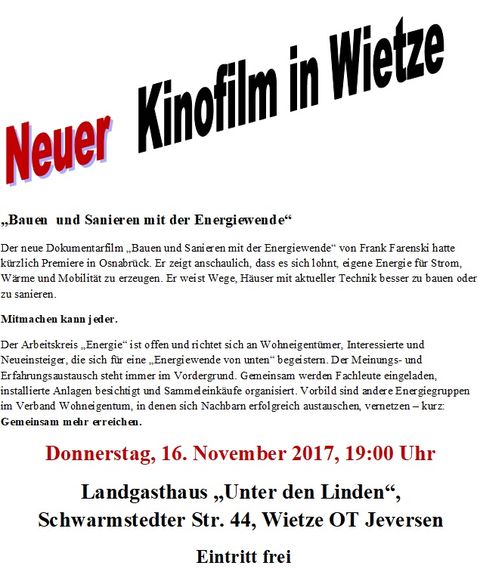 der Kinofilm mit Frank Farenski