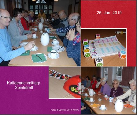 Kaffeenachmittag/Spieletreff 2019