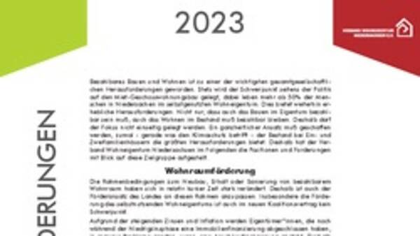 Themenbild: Postionen + Forderungen 2023