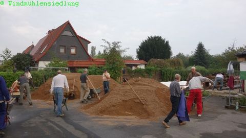 24 Kubikmeter wollen verfüllt werden...