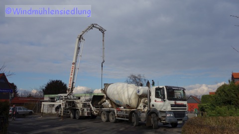 Der Ringanker wird gegossen.