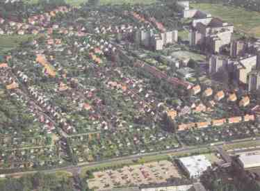 die Windmühlensiedlung von Westen