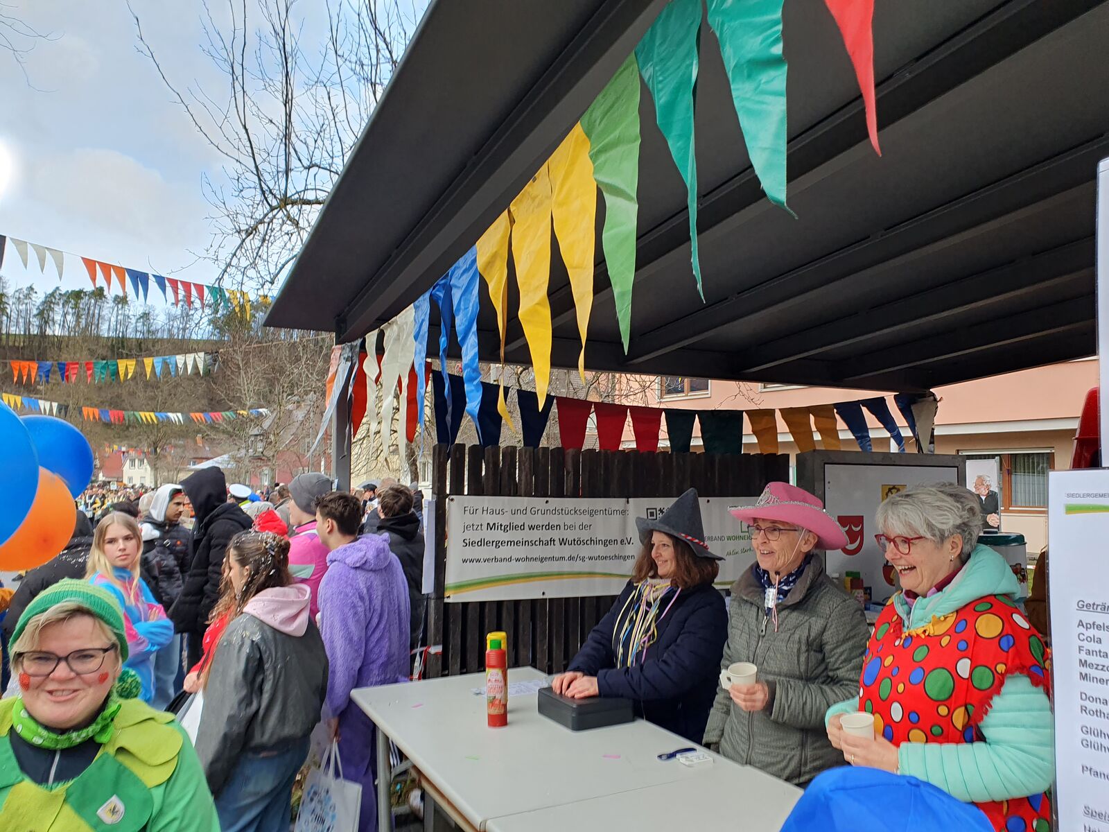 Fasnacht Stand vor dem Rathaus