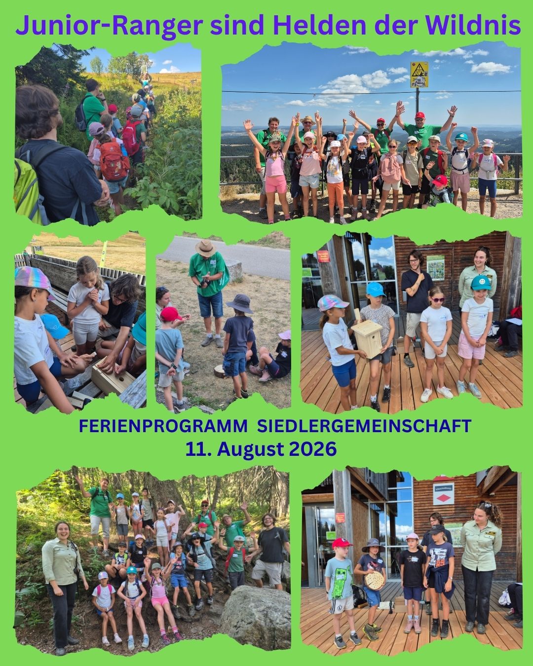 Junior Ranger beim Ferienprogramm der Siedler