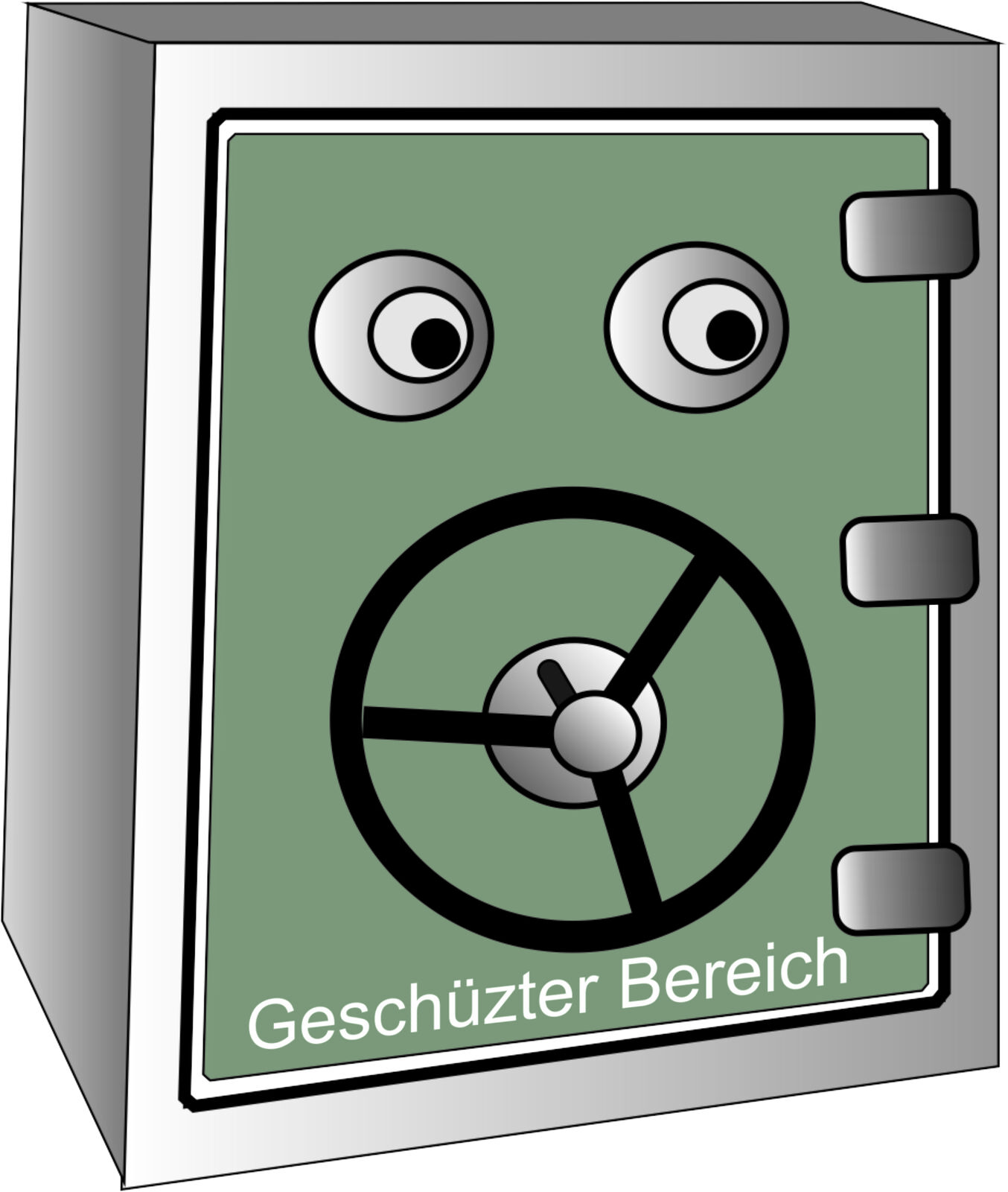 Safe gezeichnet in Corel