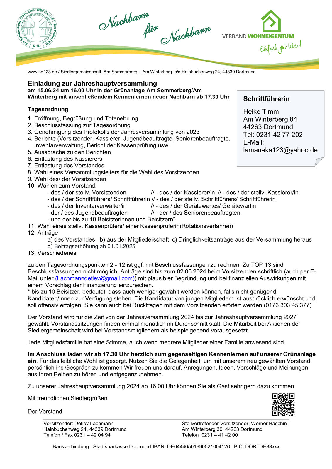 Jahresversammlung 2024