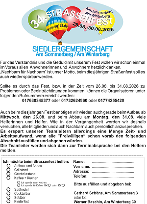 Aufruf Helfer