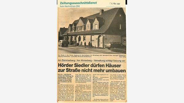 Themenbild: Zeitungsausschnitt 1997