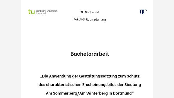 Themenbild: Tilelseite Bachelorarbeit