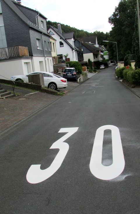 Zone 30 Markierung