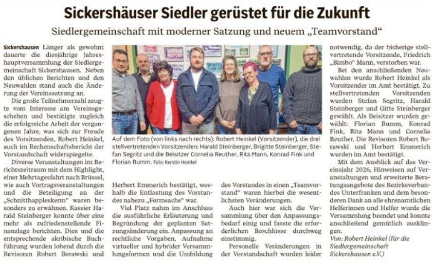 Artikel Mainpost vom 06.03.2026