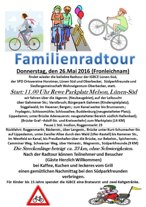 Flyer zur Familienradtour 2016 (Download als PDF)