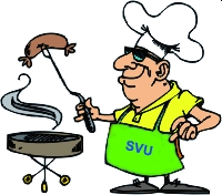 Chef beim Grillen