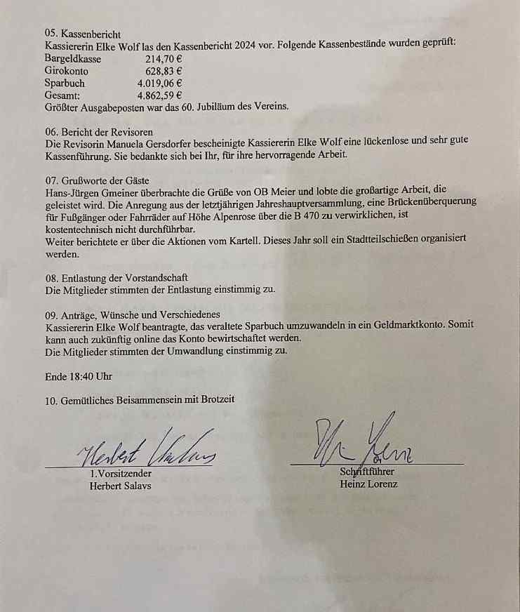 Protokoll JHV 2025 - 2