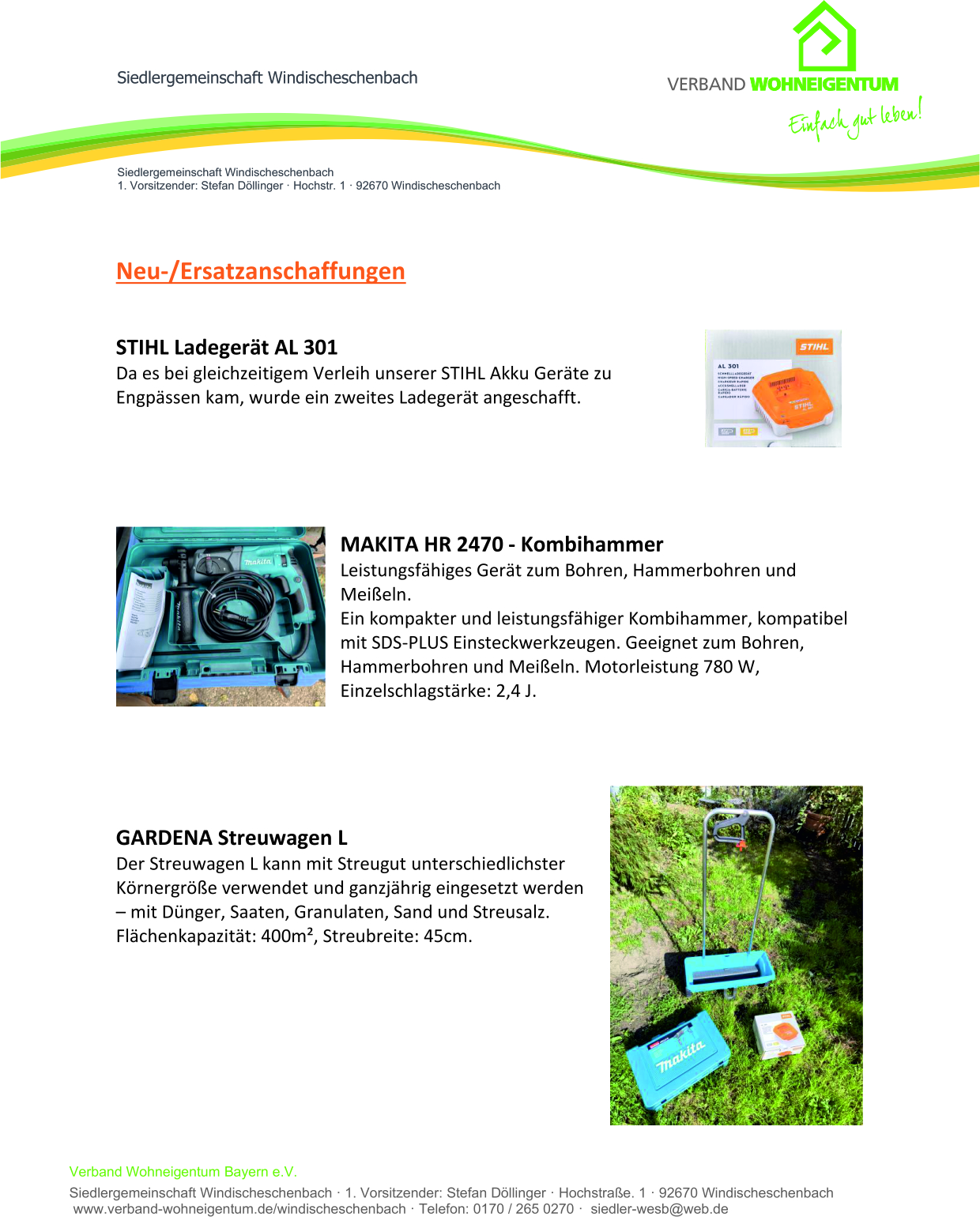 Werkzeuganschaffungflyer